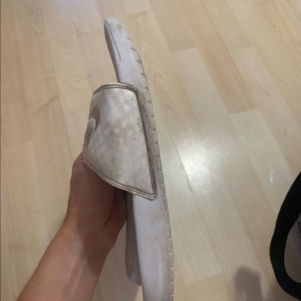 Nike White Slides